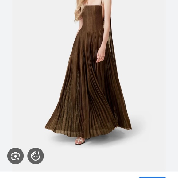 Monstand Chocolate Linen Maxi Dress Size Medium NWT - Picture 5 of 5